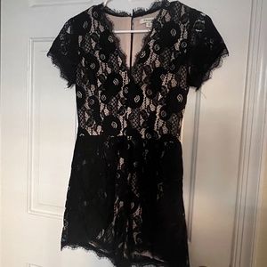 Black Lace Romper